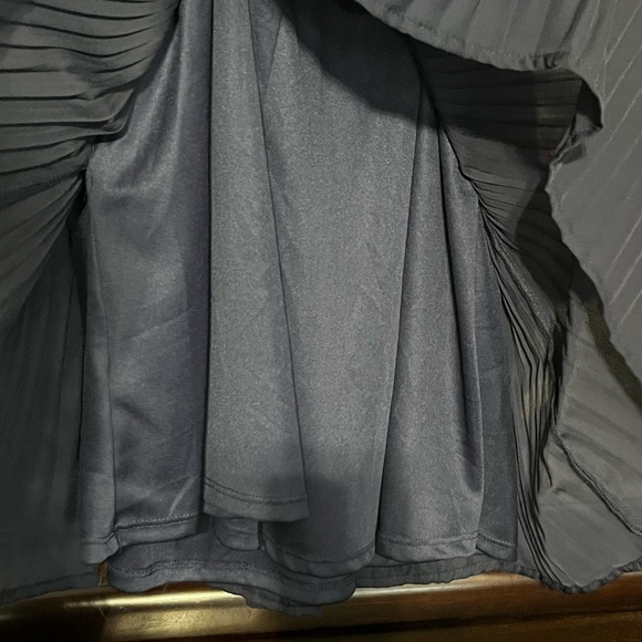 NWT Medium Tobi Kiss Me Hello Babydoll Navy Pleated Mini Dress - Picture 9 of 12